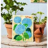 Jones & Co Market Wall Art featuring a beautiful hydrangea floral print on a textured background.