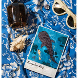 Jones & Co Snapshot Tile Ningaloo wall art featuring a vibrant coastal scene with coral reefs and marine life.