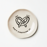 Jones & Co Don't Overthink It dish featuring a stylish design, perfect for serving or decorative use.