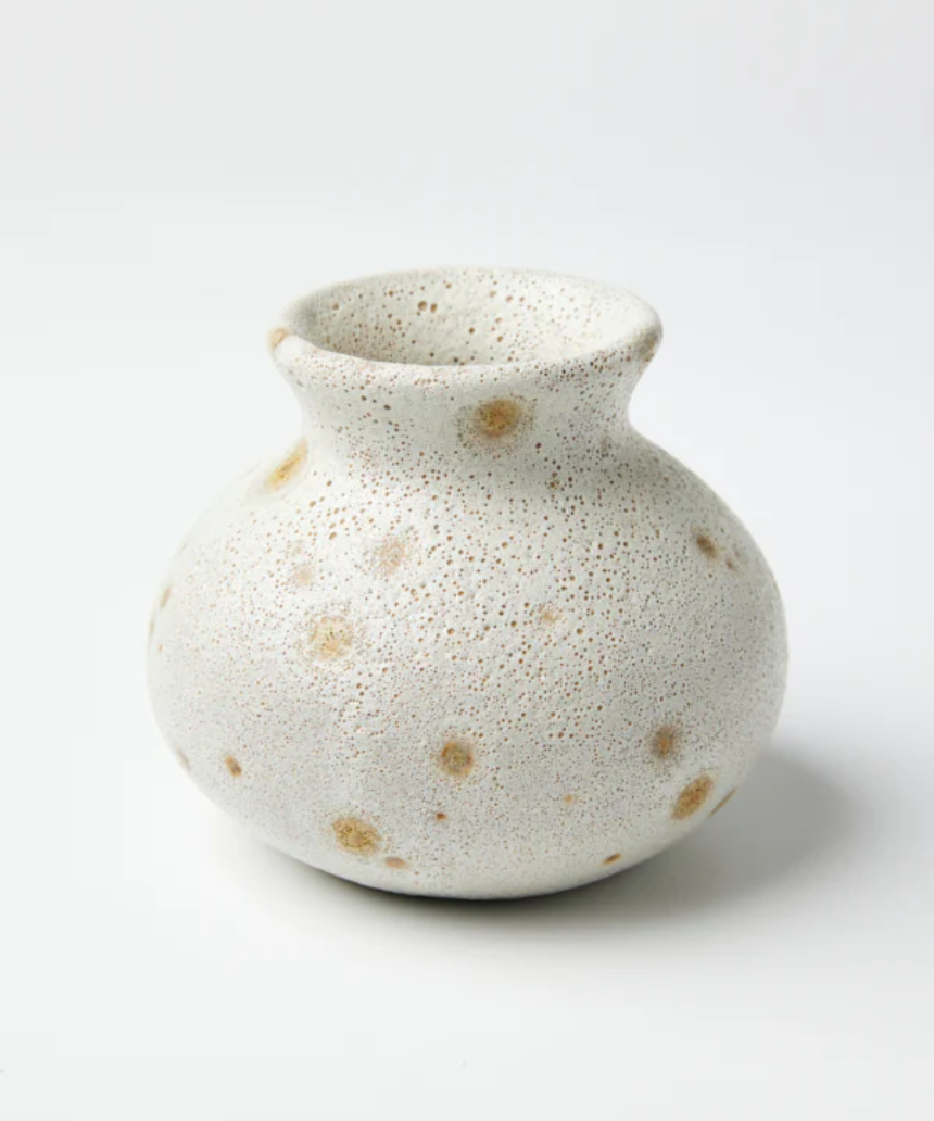 Jones & Co Bijou Robust Bud Vase, a stylish homeware with a textured ceramic finish, ideal for holding small floral arrangements.