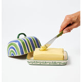 Jones & Co Piccolo Vita butter dish made of elegant ceramic tableware with a classic design.