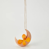 Jones & Co Luna Clay Hanging Vase with rounded design, suitable for displaying flowers or decorative arrangements.