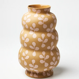Pink Jones & Co Happy Vase with triple clover design, showcasing a cheerful floral-themed ceramic vase.