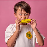 Wooden fruit harmonica by isAlbi, a colorful children's musical instrument with fruit-shaped design and wooden construction.