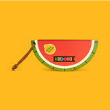 Wooden fruit harmonica by isAlbi, designed for kids, showing colorful wooden keys and playful fruit-themed details.