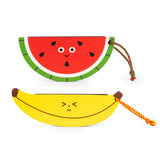 Wooden fruit harmonica by isAlbi, small handheld musical instrument with colorful fruit-shaped design for kids' play and music fun.