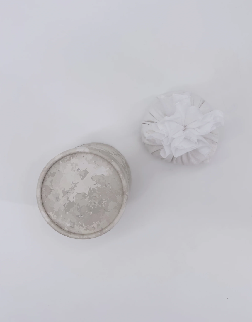 Kind Bod Bath Cloud in a jar, showcasing soft, fluffy bath product with natural ingredients for a relaxing bath experience.