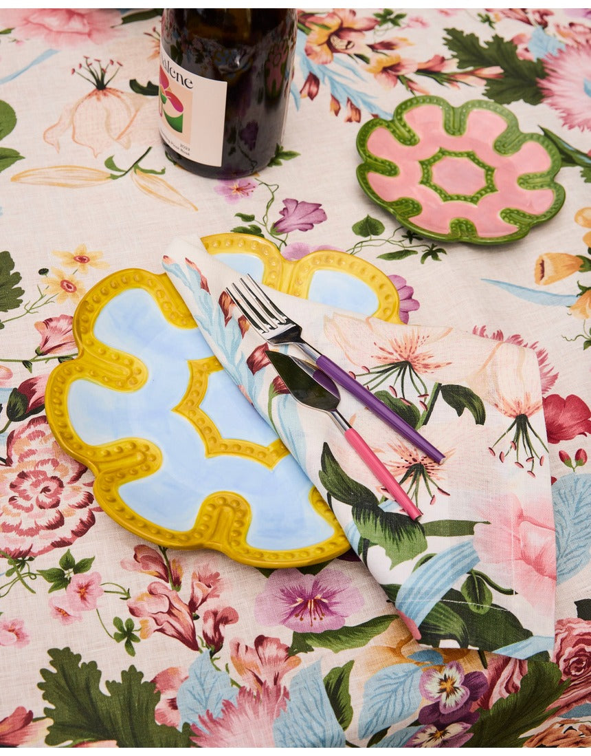 Kip&Co Cheese Knife Set Diner Radiance with three stainless steel knives and colorful handles for cheese serving.
