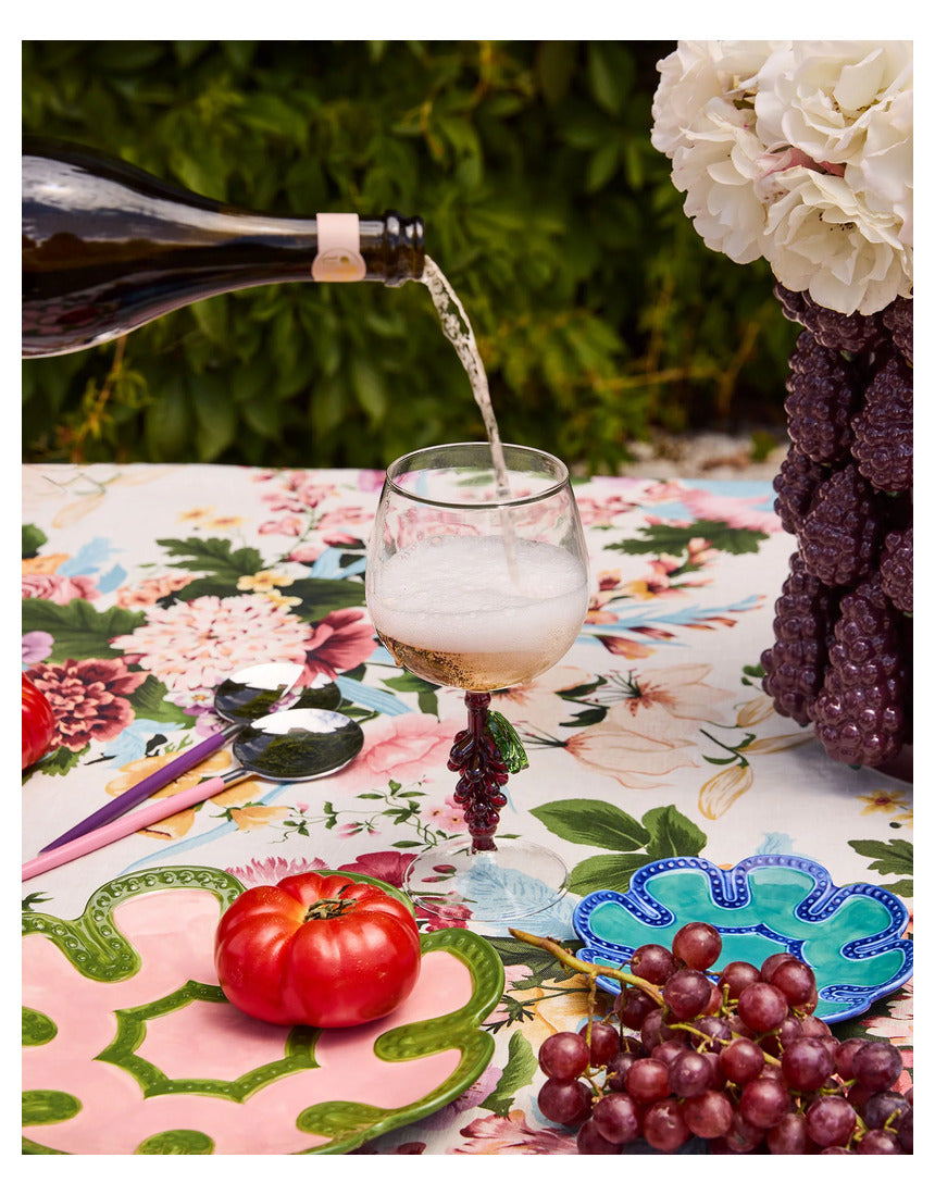 Kip & Co Diner Radiance Salad Servers set with colorful, patterned handles and stainless steel functional utensils.