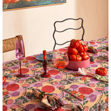 Kip & Co floral salad servers set with colorful, patterned cutlery for serving salads in a vibrant, decorative style.