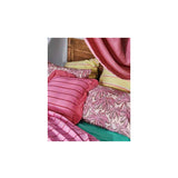 Kip & Co Iced Vovo Stripe Frill Upholstery Cushion with colorful striped fabric and decorative frill detail.