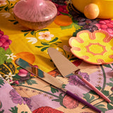 Kip&Co Diner Radiance cake knife and server set with vibrant, colorful handles for elegant dessert serving.