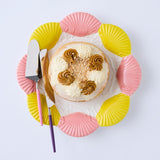 Kip&Co Diner Radiance cake knife and server set with colorful, patterned handles for elegant dessert serving.