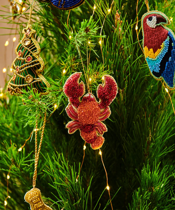 Kip & Co Lobster Christmas Decoration featuring a colorful lobster design, perfect for holiday decor.