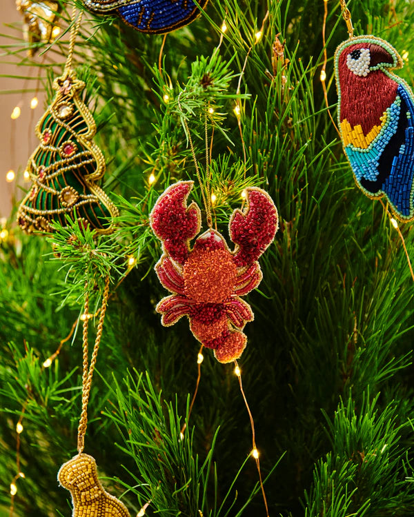 Kip & Co Lobster Christmas Decoration featuring a colorful lobster design, perfect for holiday decor.