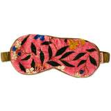 Kip&Co velvet eye mask in Canopy Rose with soft fabric and gentle elastic strap for comfortable sleep or relaxation.