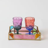 Kip & Co Bon Bon rectangle serving tray in a colorful patterned design