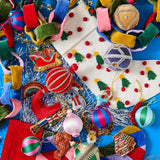 Kip & Co Christmas koala decoration in festive fabric with a cheerful koala design