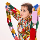 Kip & Co Festive Velvet Chain Garland Christmas decoration in rich velvet links for holiday decorating