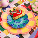 Kip & Co sleigh decoration Christmas ornament with festive holiday detailing