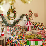 Kip & Co Under The Tree felt Christmas stocking with festive holiday design