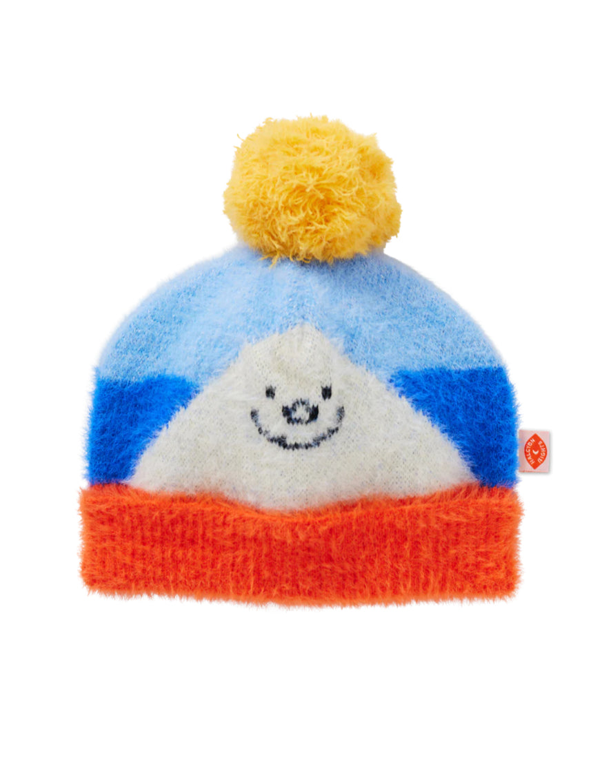 Halcyon Nights Mount Wiggly knit beanie hat with colorful Wiggly design, soft yarn, and snug fit, perfect for cold weather.