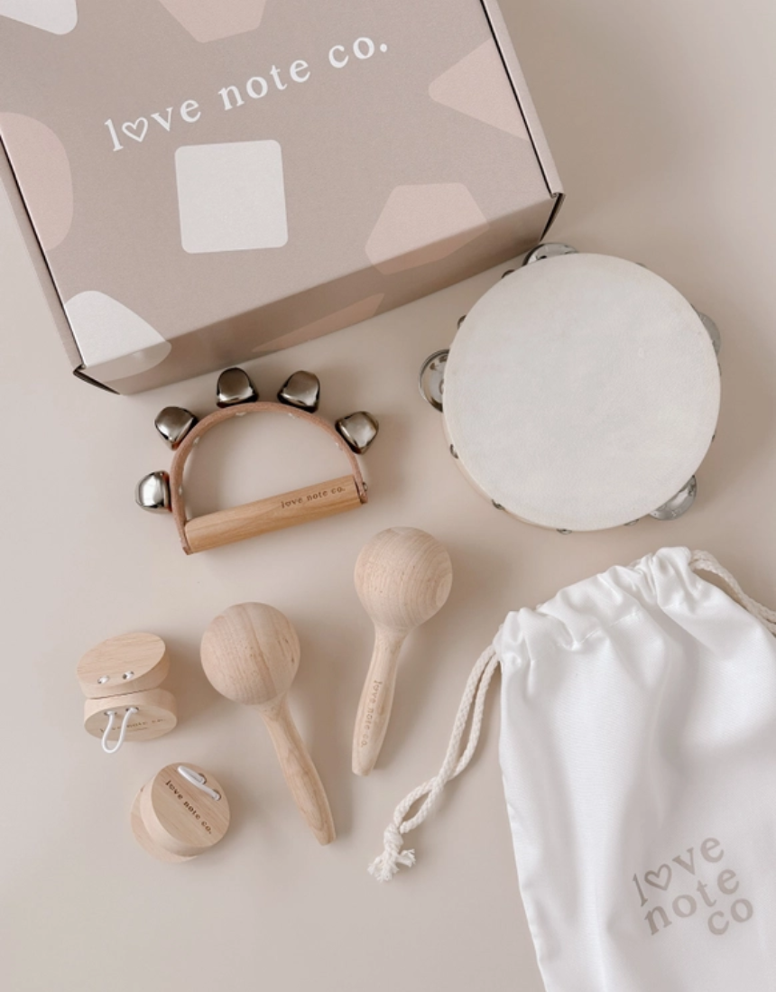 Love Note Co little love musical toy set with colorful keys and playful design, perfect for young children.