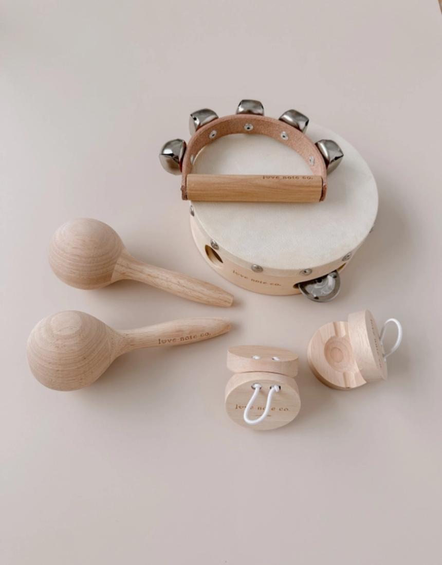 Love Note Co Little Love Music Set, a musical toy with colorful components and playful design for children.
