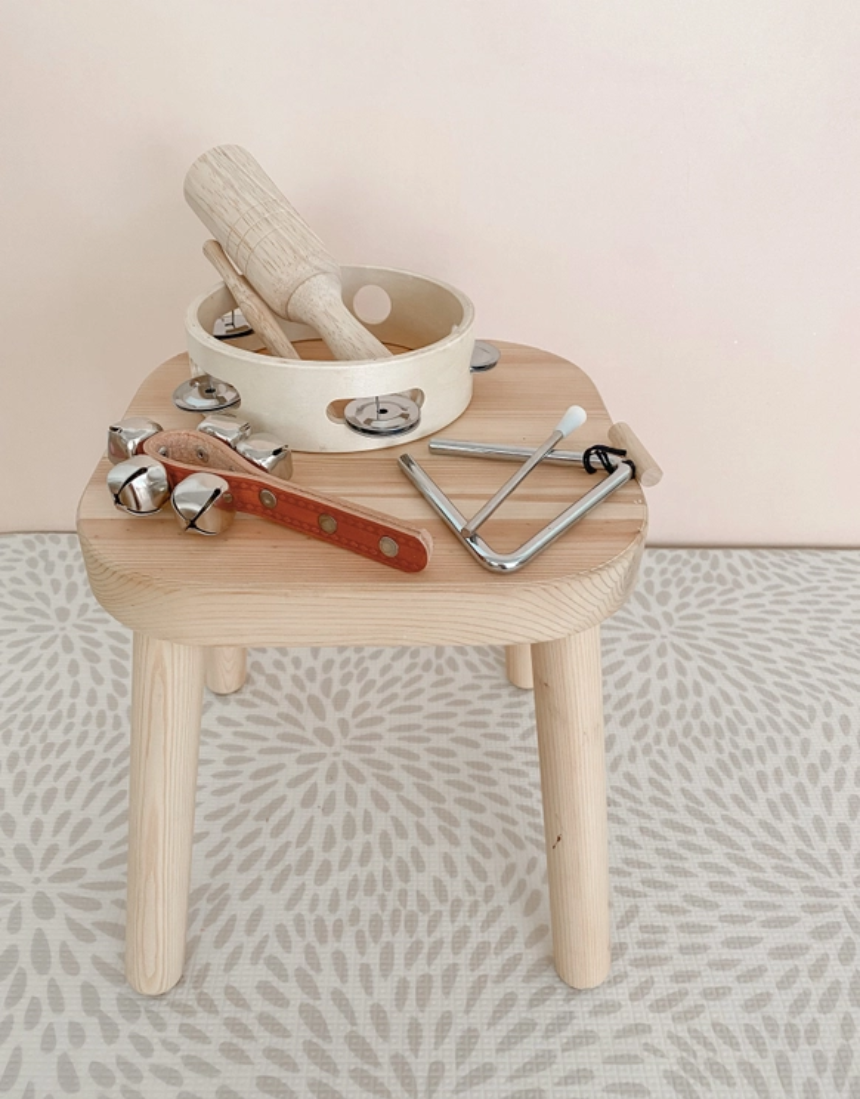 Love Note Co Little Sounds Music Set, a colorful musical toy with various sound buttons for young children.