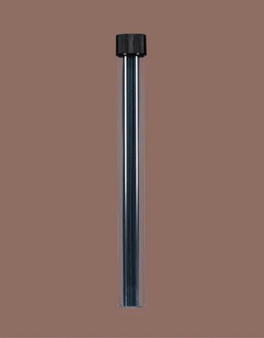 Maho artisan leather incense sticks displayed in a decorative container with natural leather accents and traditional packaging.