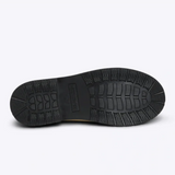 Merry People Bobbi Gumboot Sand shoes in beige with chunky sole and ankle height, casual waterproof footwear for women.