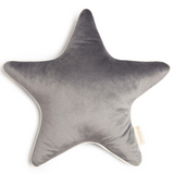 Nobodinoz Aristote Star Velvet Cushion in Bloom Pink, 40x40 cm, soft plush fabric with star design for cozy decor
