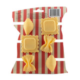 Set of six isAlbi pasta bag clips from the Italian Summer kitchen collection, designed to seal and organize pasta bags.