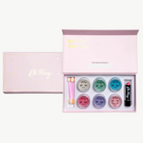 Kids Oh Flossy Deluxe Makeup Set with colorful pretend makeup and accessories for imaginative play.