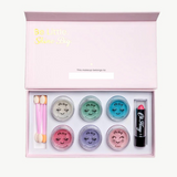 Kids Oh Flossy Deluxe Makeup Set with colorful brushes, compact, and playful accessories for imaginative pretend play.