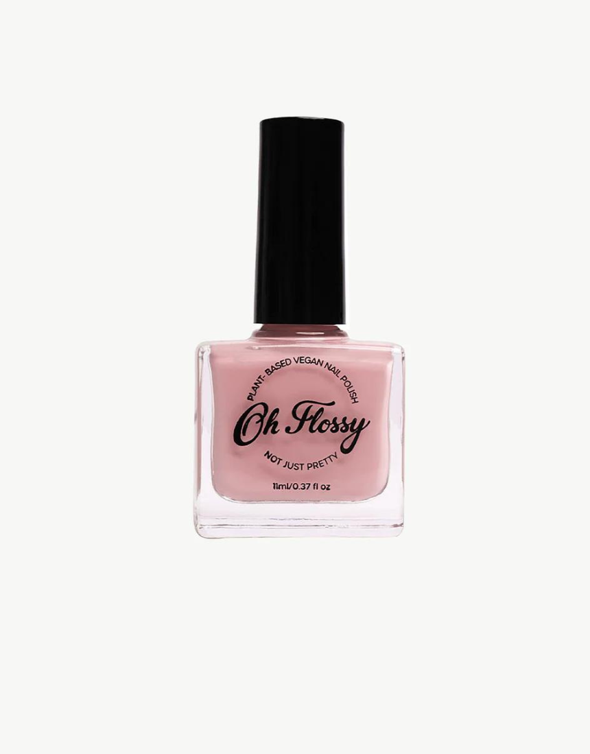 Kids' Oh Flossy nail polish in cream violet, featuring a bright, playful bottle with colorful design on the label.