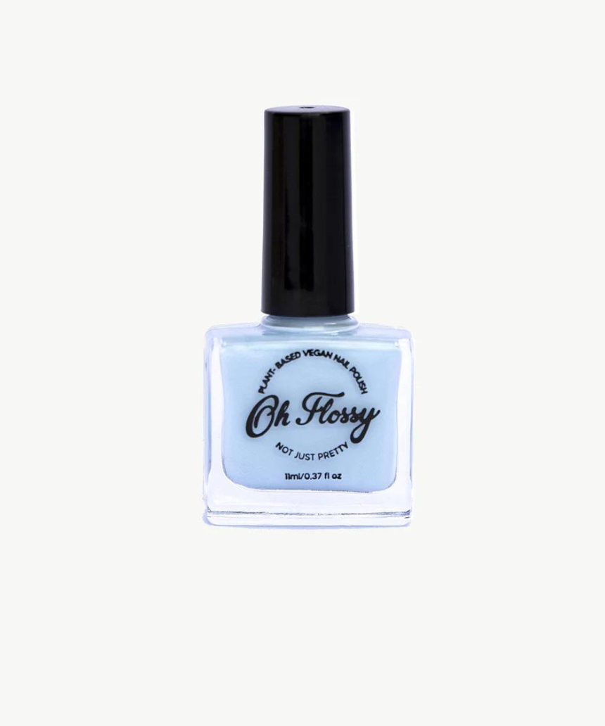 Kids' Oh Flossy nail polish in cream violet, bright and fun nail color for children, with a playful and vibrant appearance.