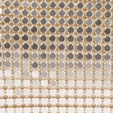 Olga Berg Elton mesh crossbody bag in gold with a sleek design and adjustable strap, perfect for stylish everyday use.