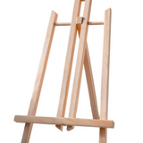 Paint Like Frida mini art easel with a paint by numbers kit featuring a colorful Frida Kahlo design and art supplies.
