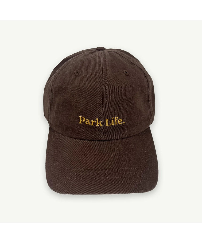 Banabae Park Life baseball cap in Coco color, featuring a curved brim and adjustable strap, stylish headwear for casual wear.