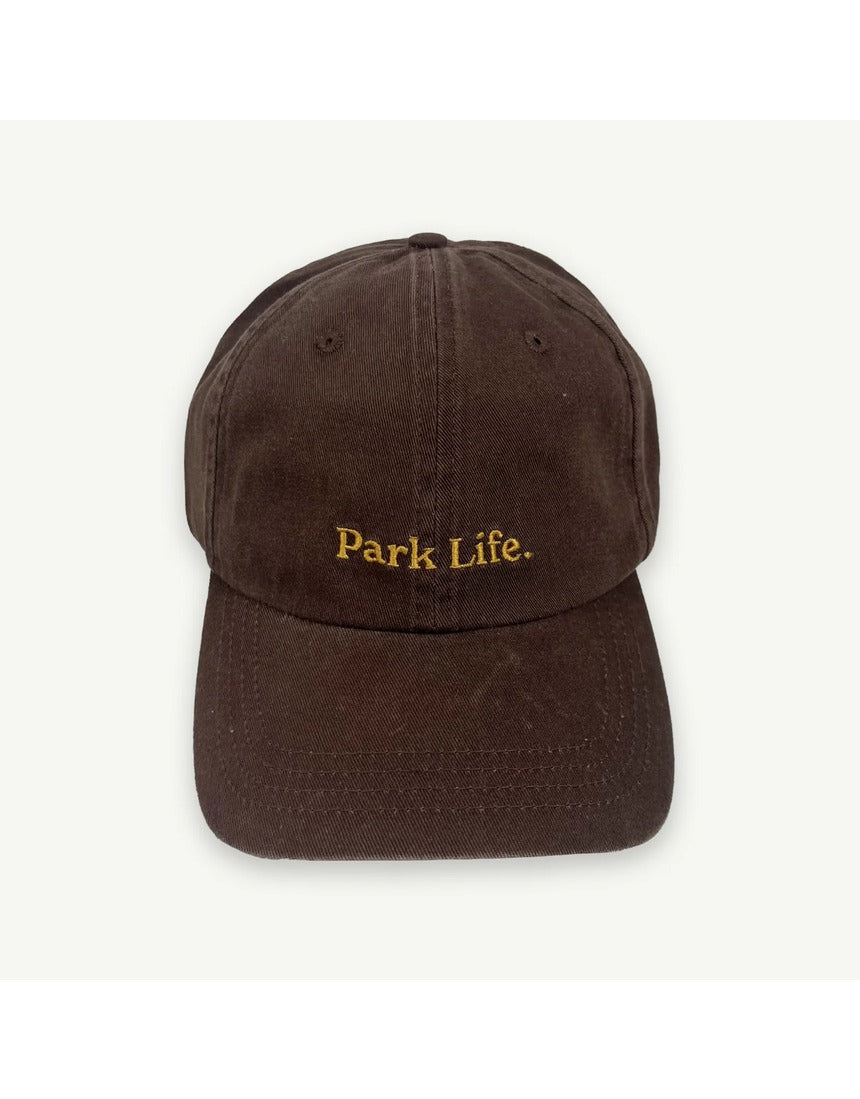 Banabae Park Life baseball cap in Coco color, featuring a curved brim and adjustable strap, stylish headwear for casual wear.