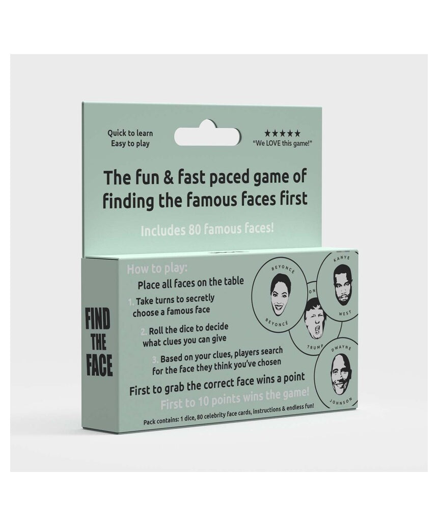 Pikkii Find the Face Game party game with colorful game pieces and cards for fun face-matching challenges.