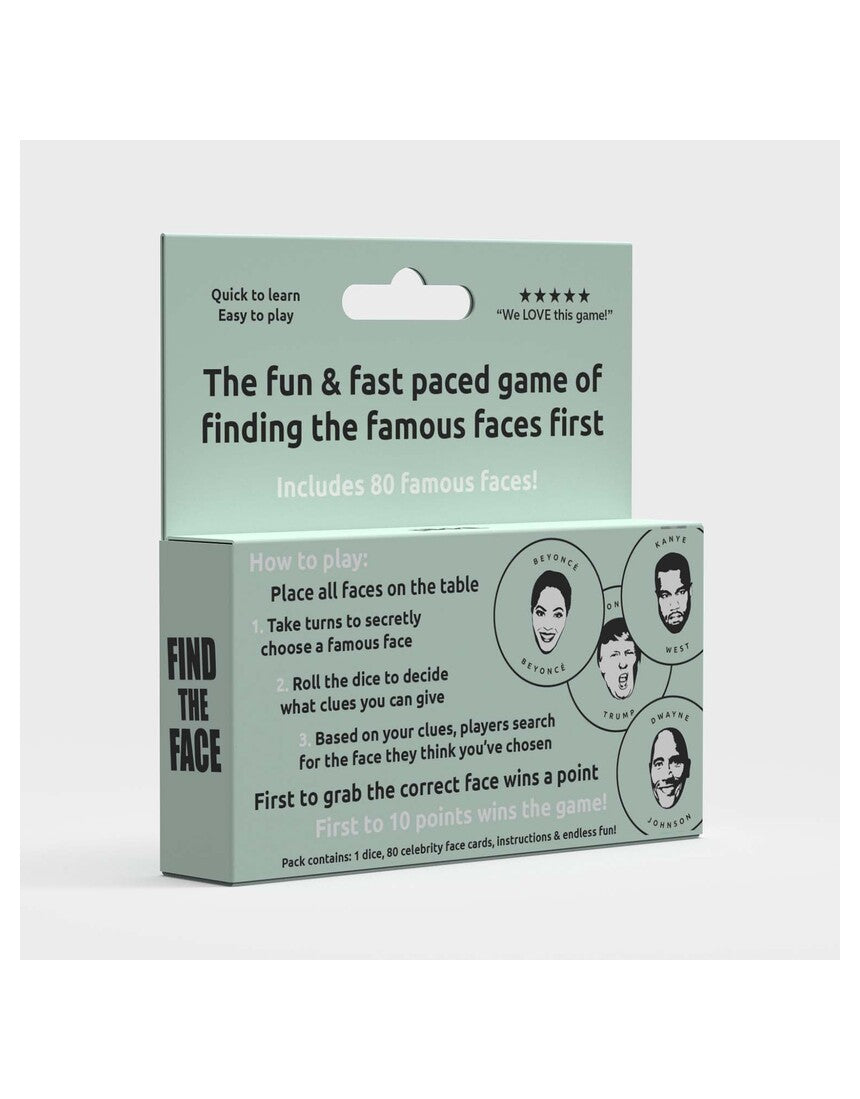 Pikkii Find the Face Game party game with colorful game pieces and cards for fun face-matching challenges.
