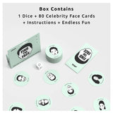 Pikkii Find the Face Party Game with colorful game components and face cards for fun group play.