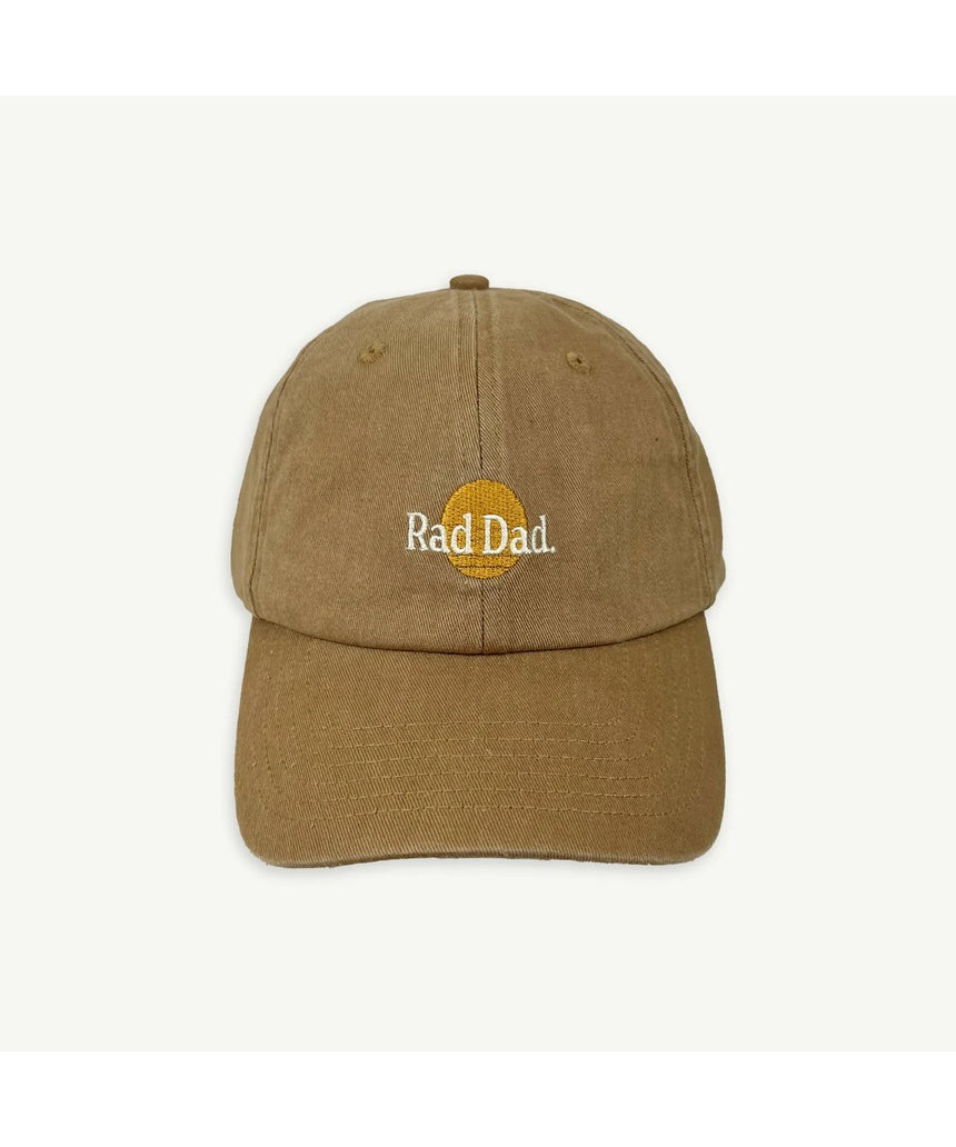 Banabae Rad Dad Washed Baseball Cap in desert sand, casual unstructured cap with a distressed wash finish.