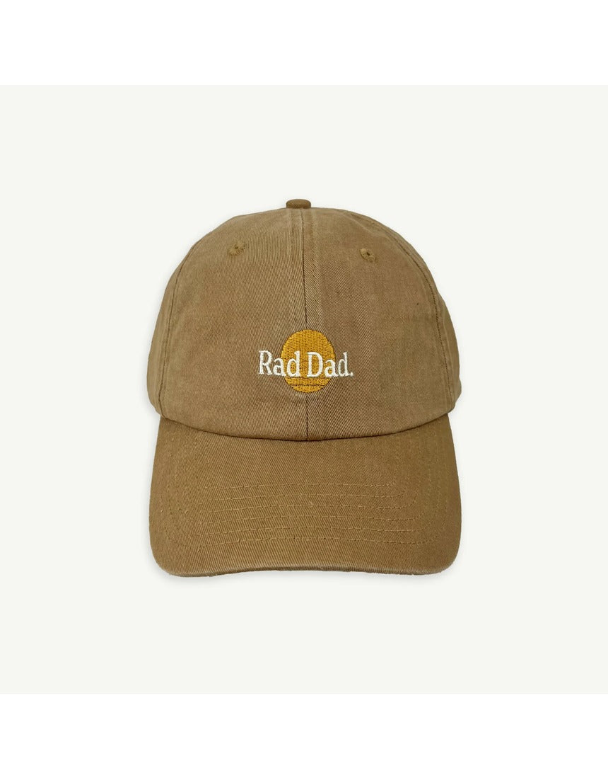 Banabae Rad Dad Washed Baseball Cap in desert sand, casual unstructured cap with a distressed wash finish.