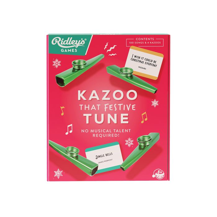 Colorful isAlbi kazoo with festive design, showcasing the musical instrument's bright, cheerful appearance against a white background.