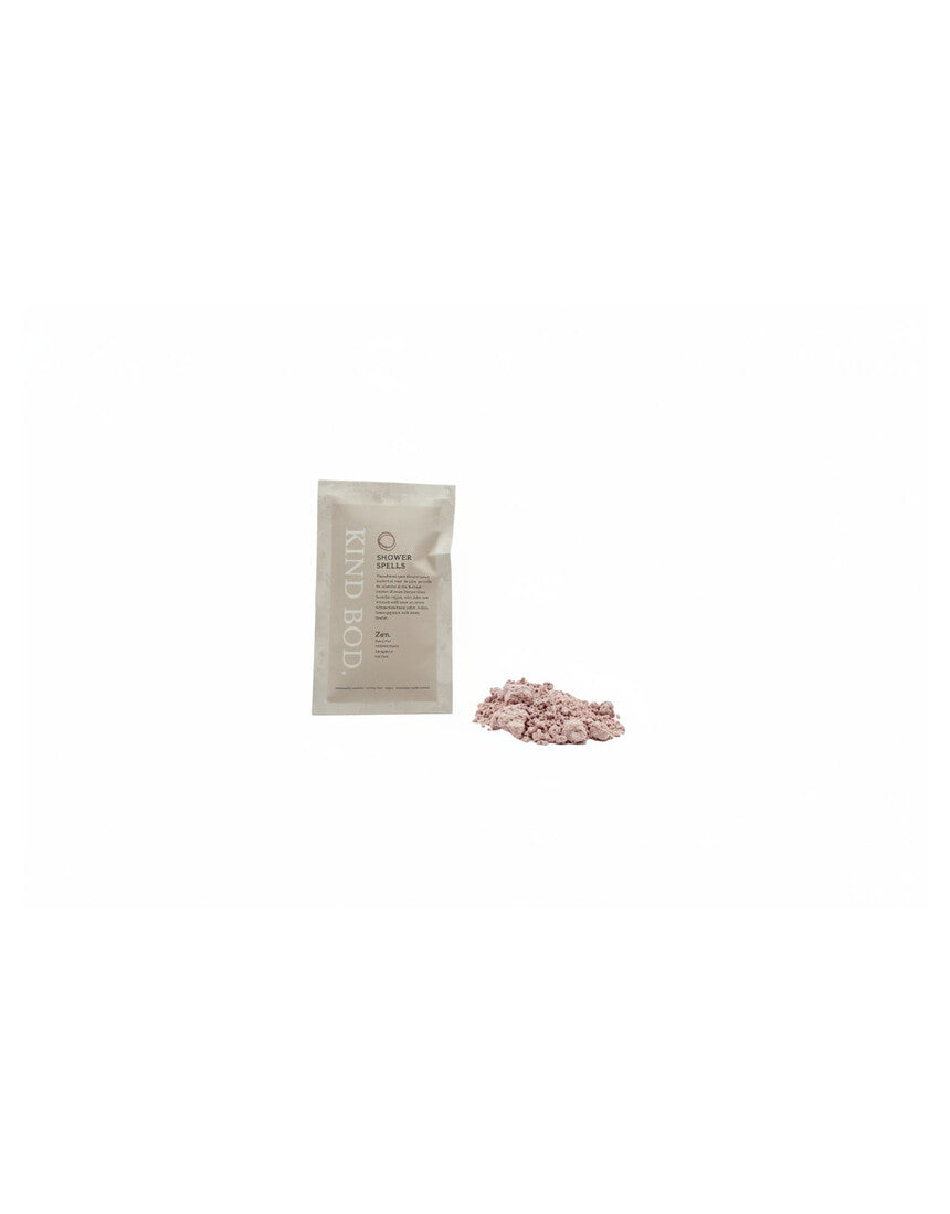 Kind Bod Ritual Trio shower steamers with natural essential oils, arranged on a white surface, ready for a relaxing bath experience.