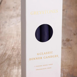River Road dinner candles 6-pack with guiding star design, featuring tall, elegant white candles for dining and ambiance.
