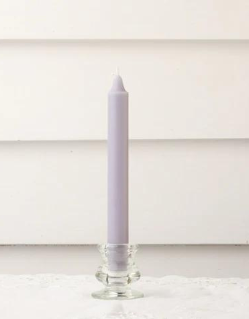Six River Road Misty Moor dinner candles in a 6-pack, featuring elegant, tapered candle designs for stylish table settings.